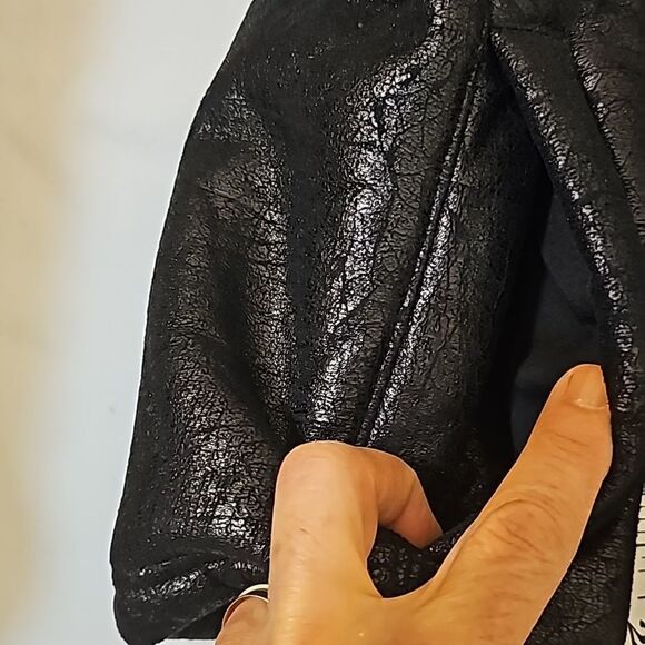 Ralph Lauren Woman’s  Faux Leather Sherpa Bomber Jacket XL - Picture 6 of 9